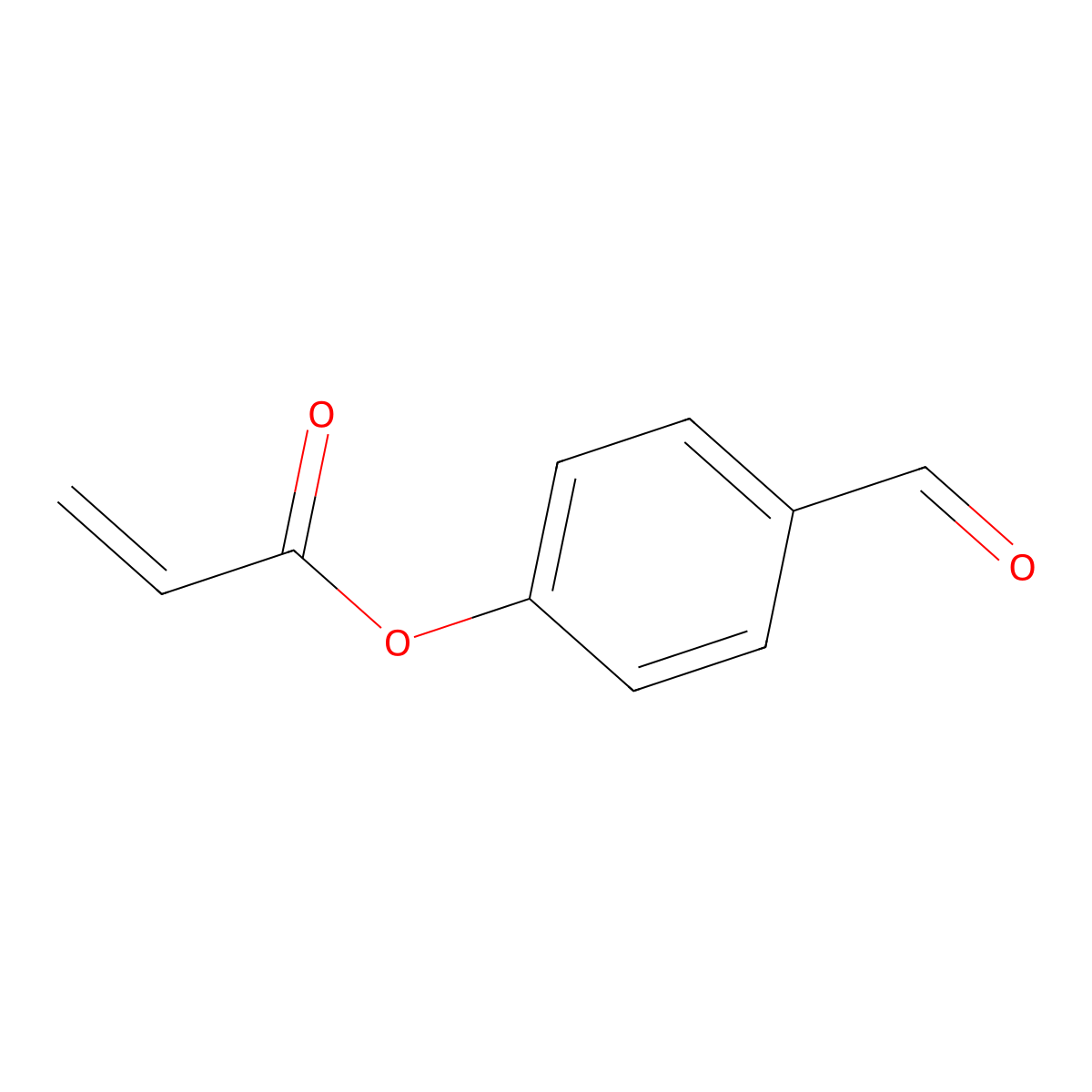 (4-formylphenyl) Prop-2-enoate molecular structure, CAS 41704-79-4