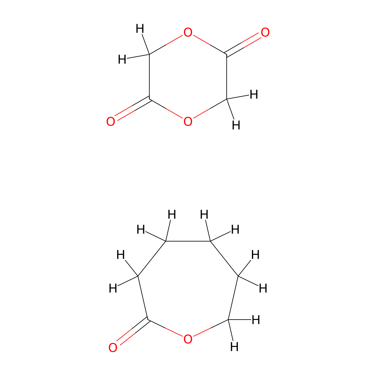 Poliglecaprone molecular structure, CAS 41706-81-4