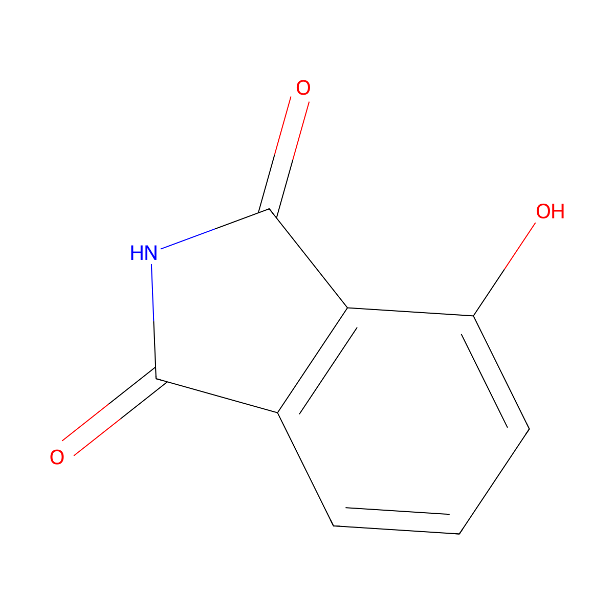 4-hydroxy-2,3-dihydro-1H-isoindole-1,3-dione molecular structure, CAS 41709-87-9