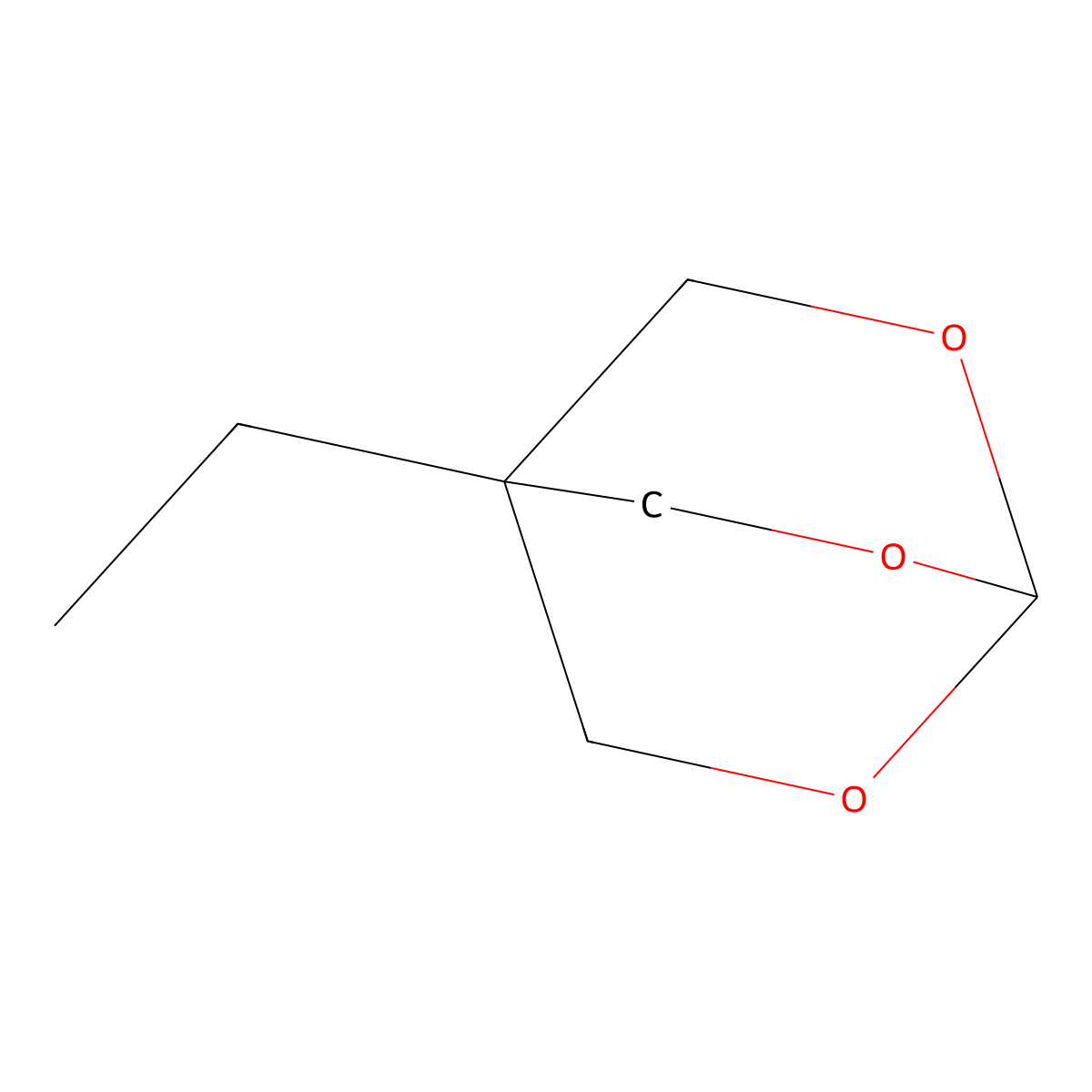 2,6,7-Trioxabicyclo(2.2.2)octane, 4-ethyl- molecular structure, CAS 4171-93-1