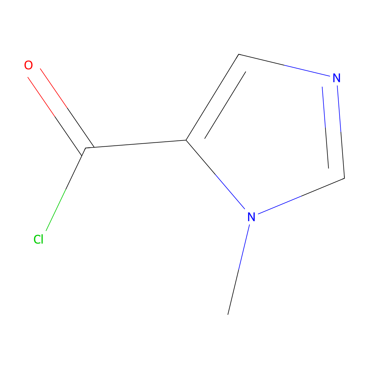 1-methyl-1H-Imidazole-5-carbonyl chloride molecular structure, CAS 41716-12-5