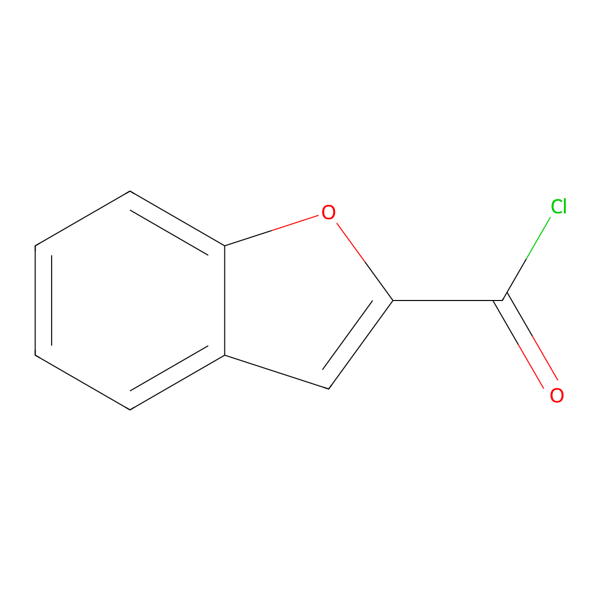 2-Benzofurancarbonyl chloride molecular structure, CAS 41717-28-6