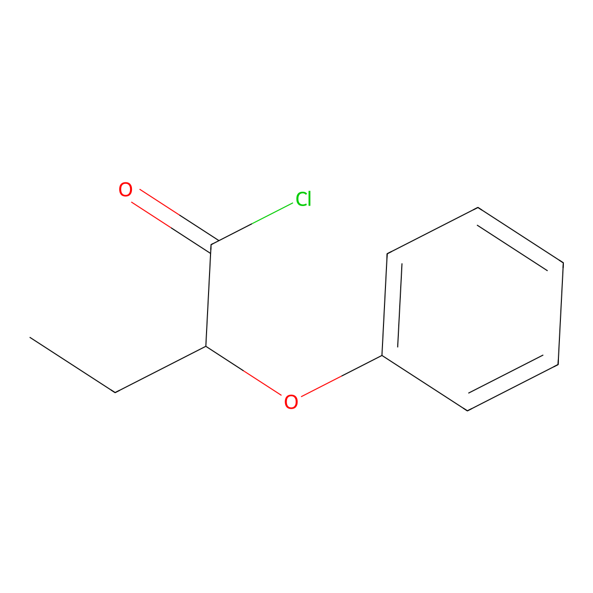2-Phenoxybutyryl chloride molecular structure, CAS 41717-60-6