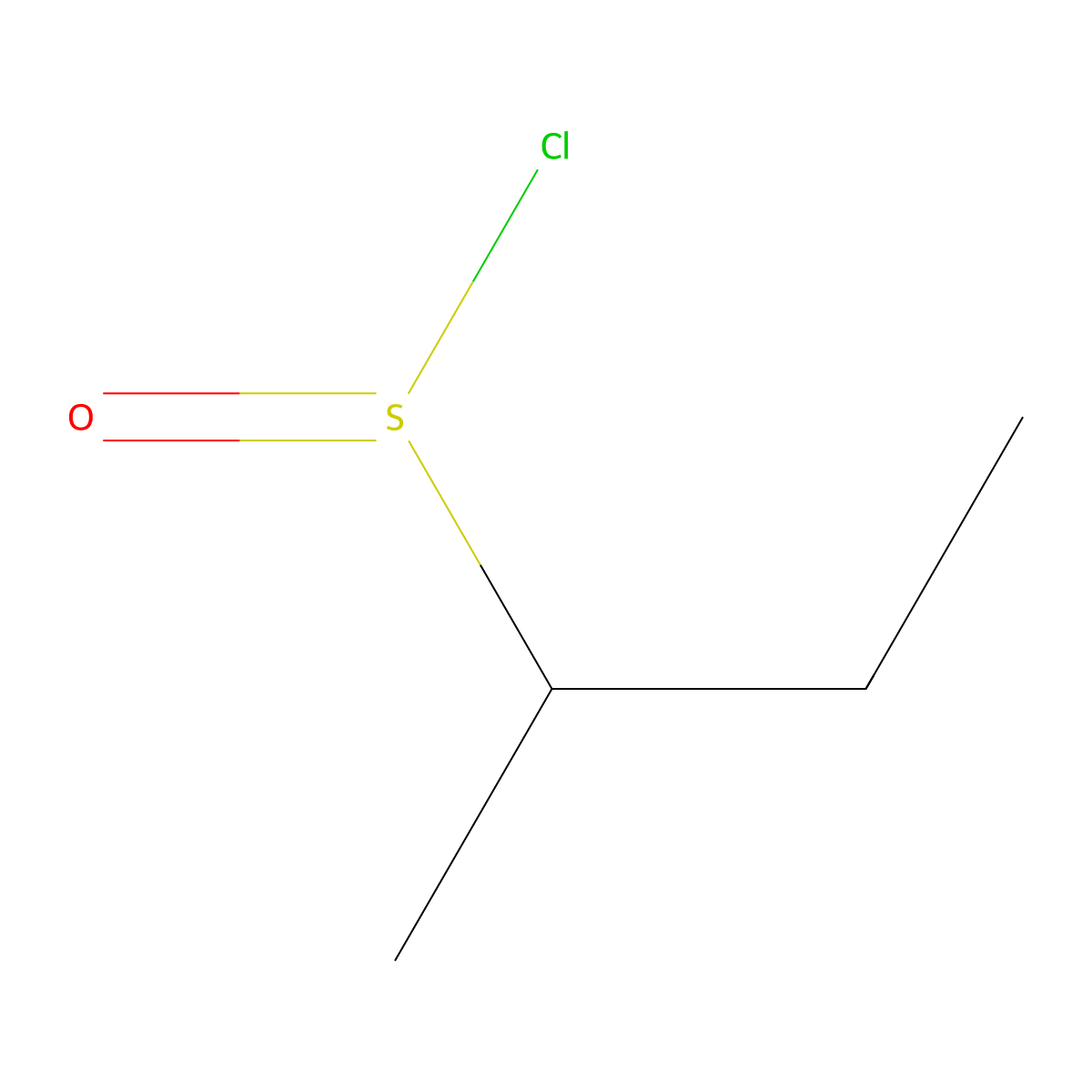 Butane-2-sulfinyl chloride molecular structure, CAS 41719-03-3