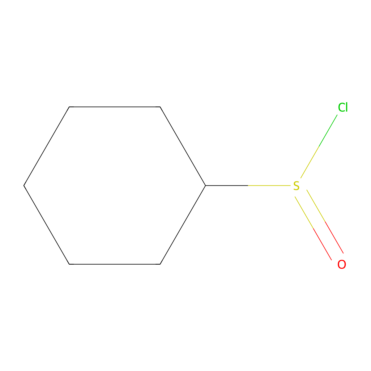 Cyclohexanesulfinyl chloride molecular structure, CAS 41719-04-4