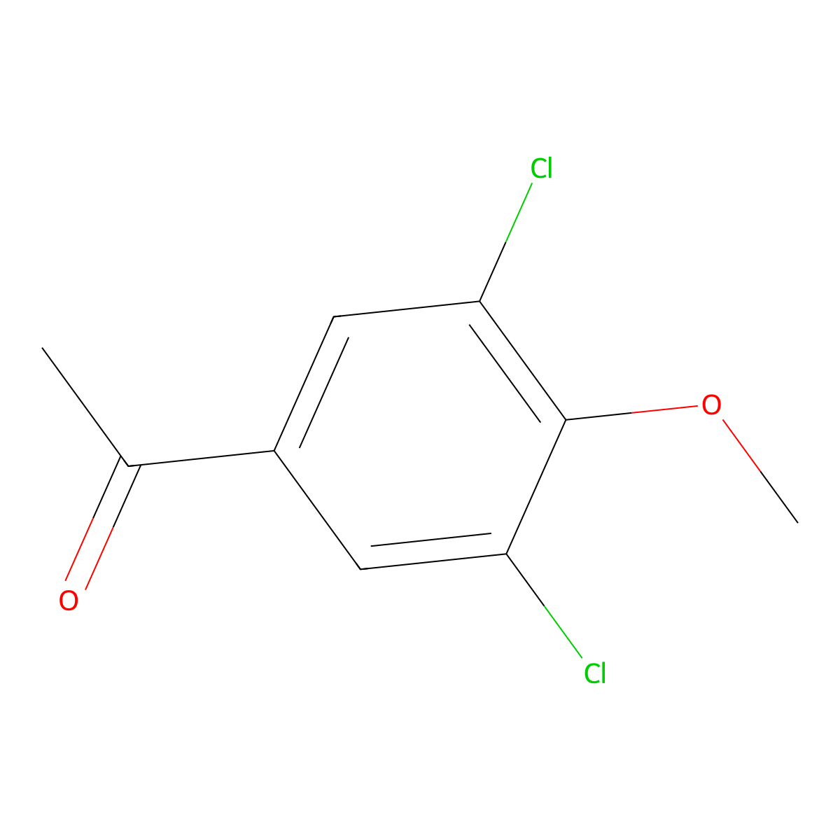 1-(3,5-Dichloro-4-methoxyphenyl)ethanone molecular structure, CAS 41727-59-7