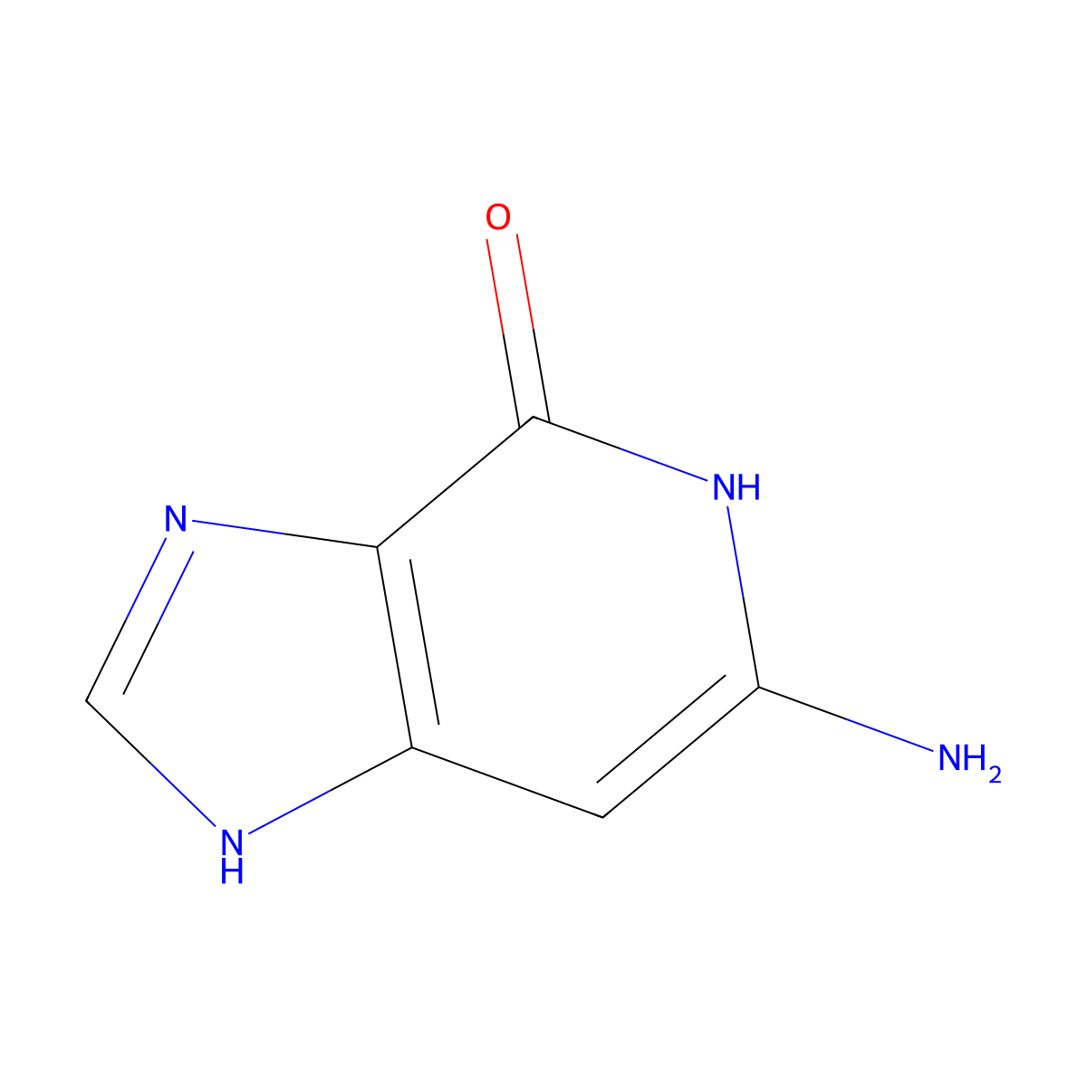 Dezaguanine molecular structure, CAS 41729-52-6