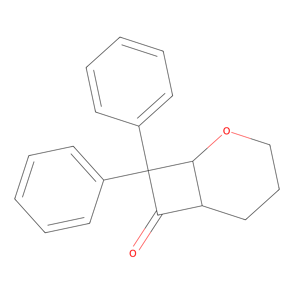 8,8-Diphenyl-2-oxabicyclo[4.2.0]octan-7-one molecular structure, CAS 4173-54-0