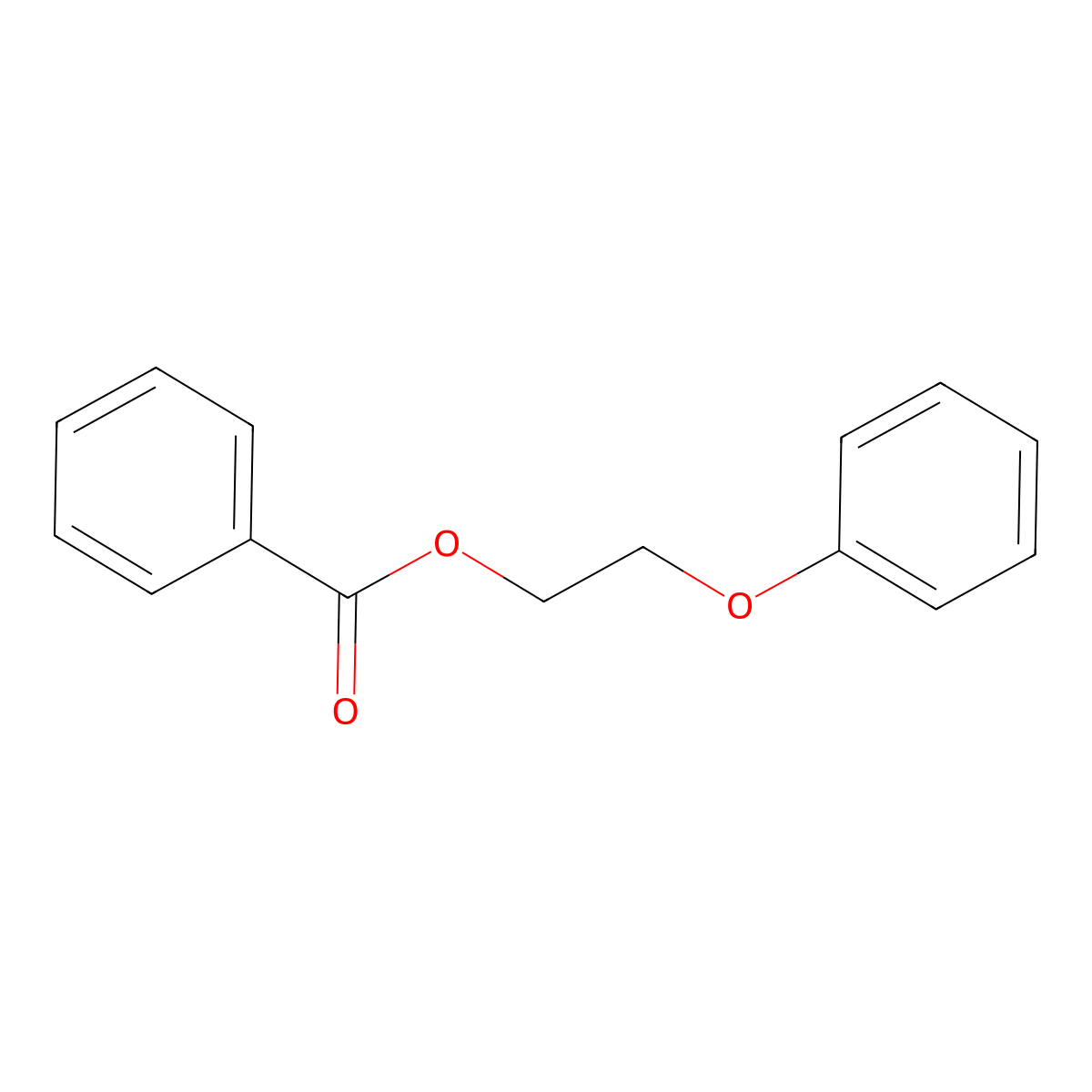 2-Phenoxyethyl benzoate molecular structure, CAS 4173-59-5