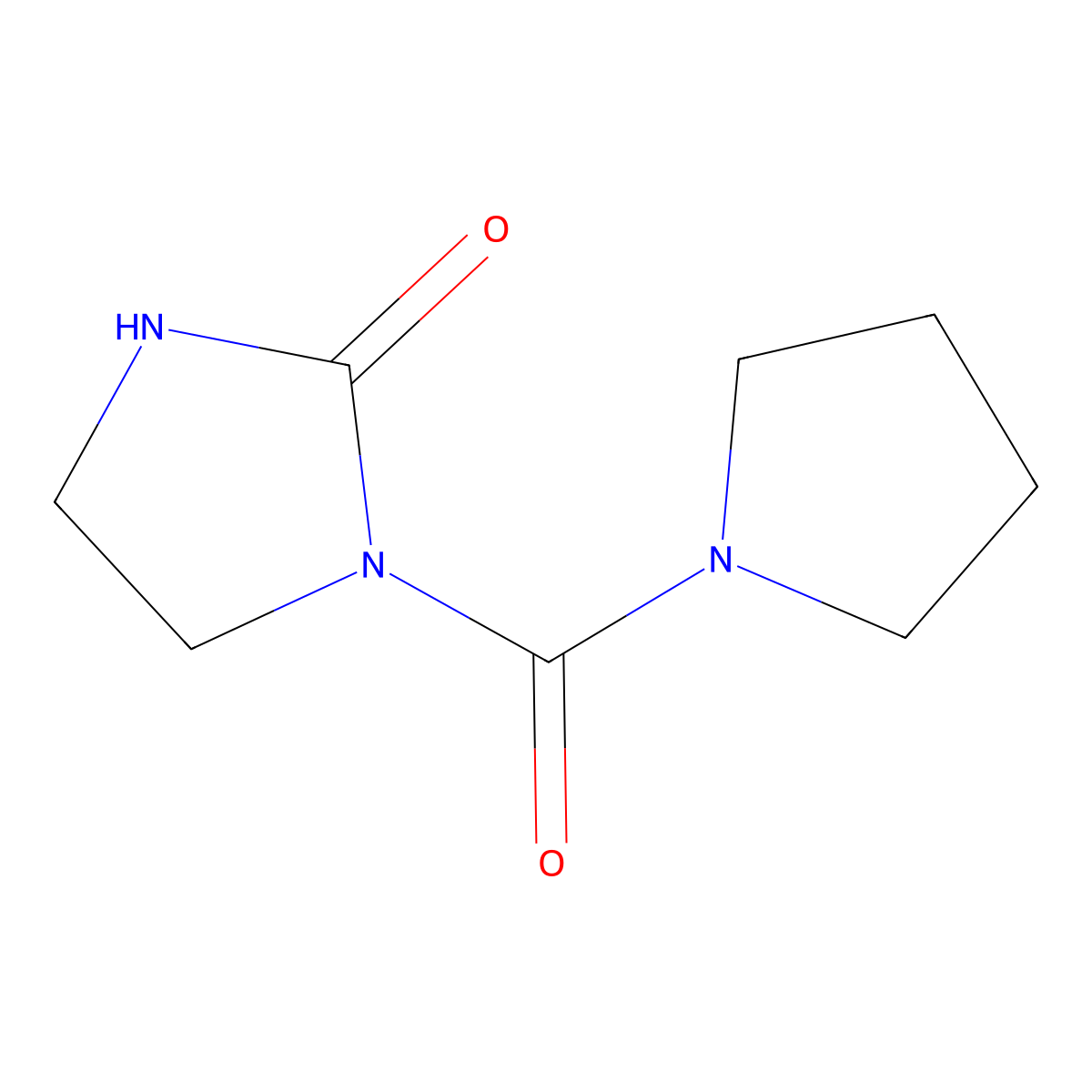 1-(Pyrrolidine-1-carbonyl)imidazolidin-2-one molecular structure, CAS 41730-90-9