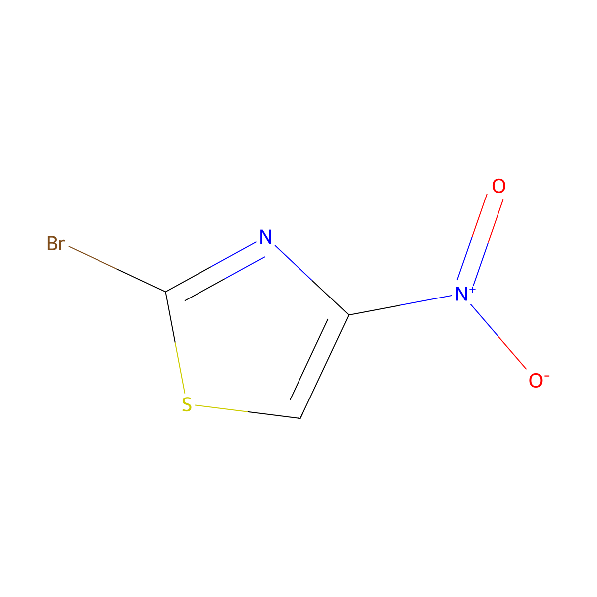 2-Bromo-4-nitro-1,3-thiazole molecular structure, CAS 41731-79-7