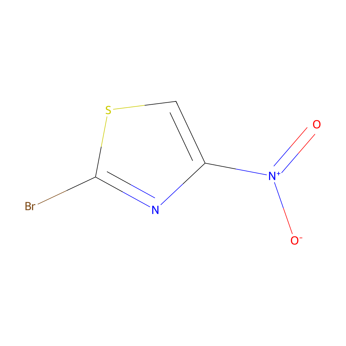 2-Bromo-4-nitro-1,3-thiazole molecular structure, CAS 41731-79-7