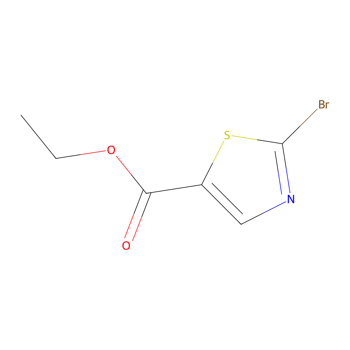 Ethyl 2-bromothiazole-5-carboxylate molecular structure, CAS 41731-83-3