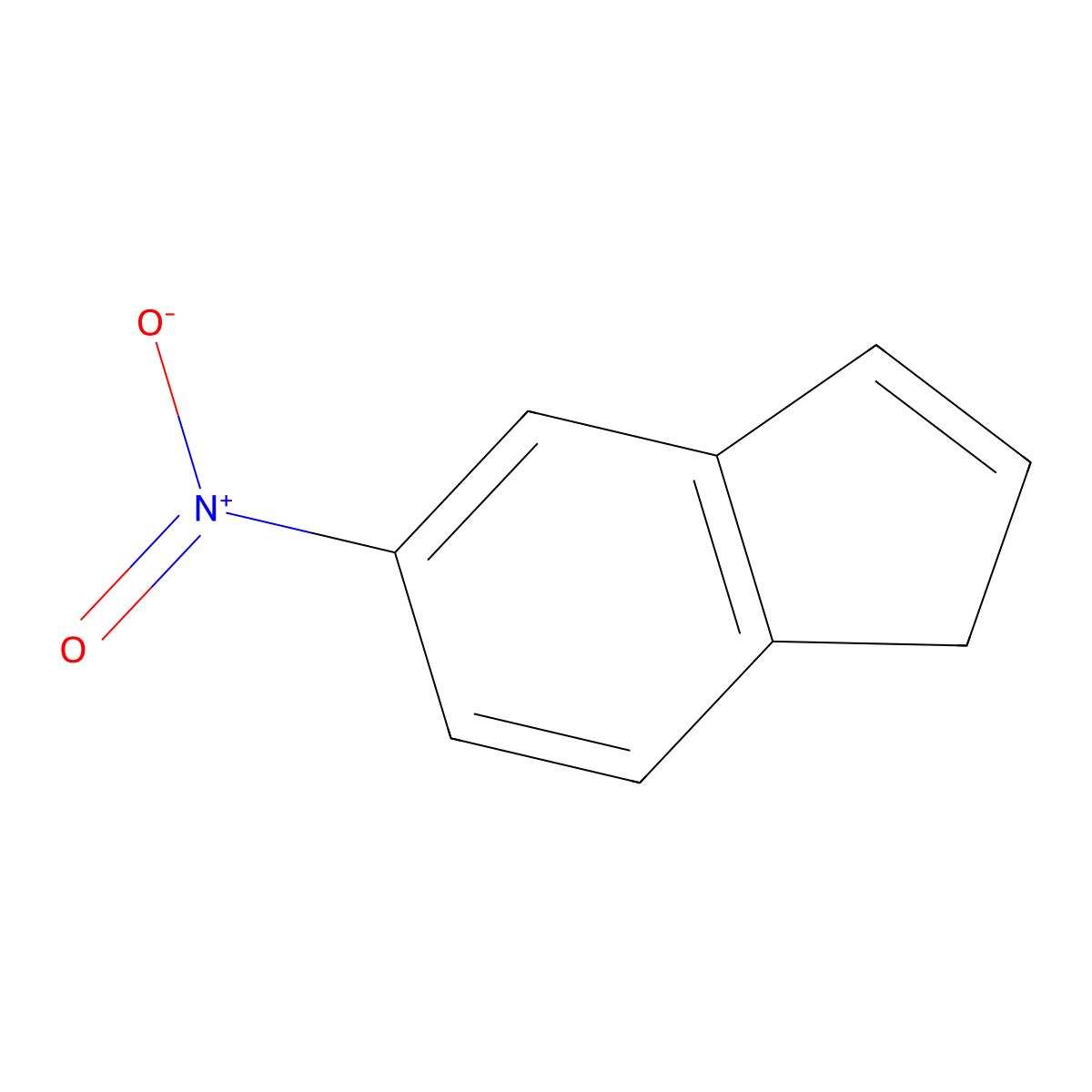 1H-Indene, 5-nitro- molecular structure, CAS 41734-55-8