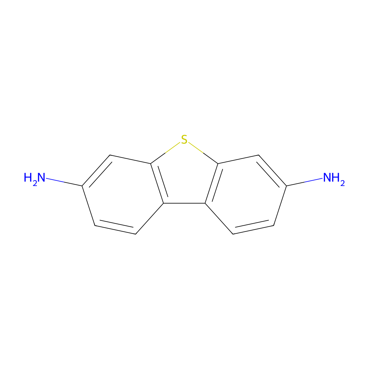 Dibenzo[b,d]thiophene-3,7-diamine molecular structure, CAS 41738-64-1