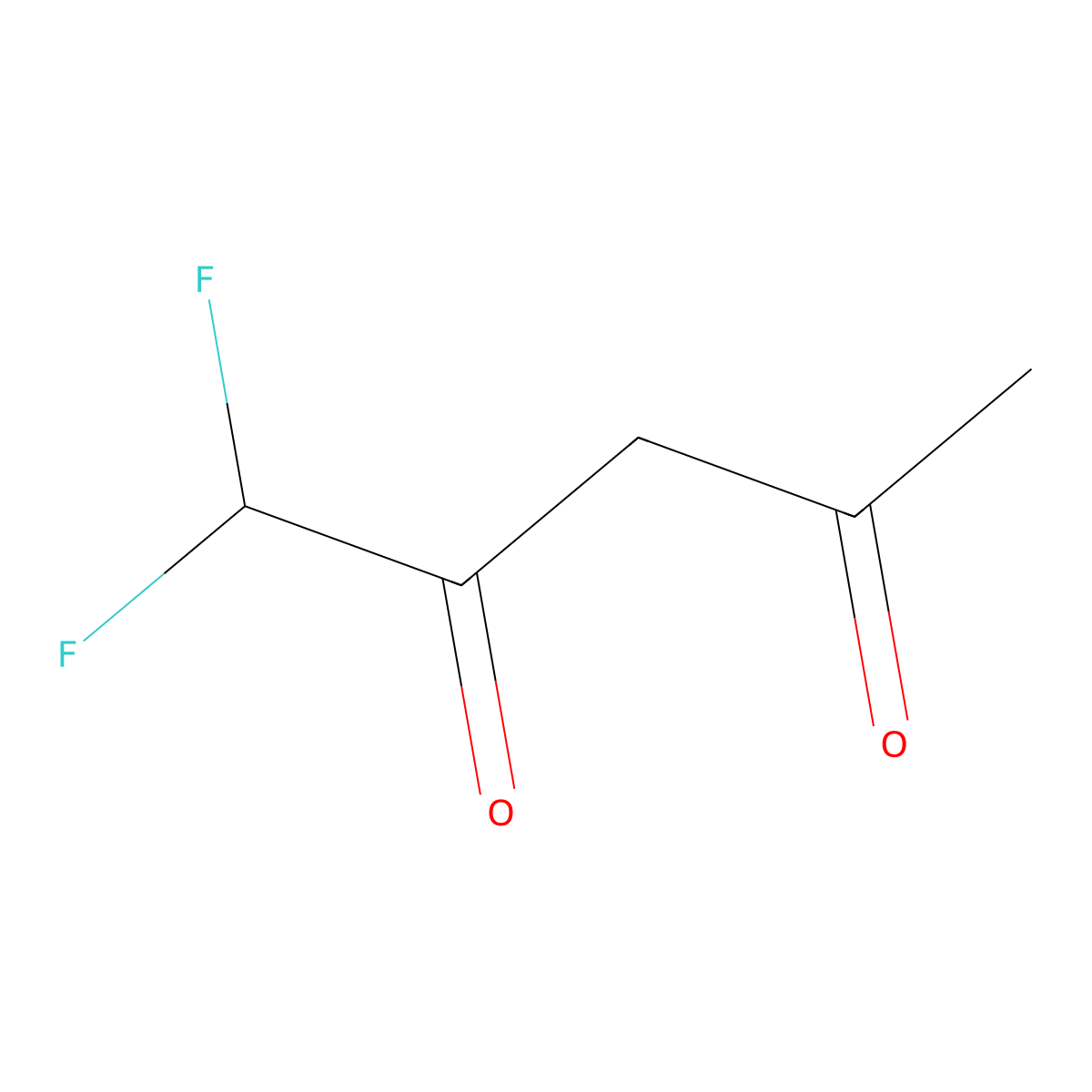 1,1-Difluoropentane-2,4-dione molecular structure, CAS 41739-23-5