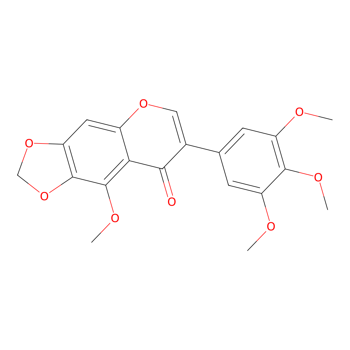 Irisflorentin molecular structure, CAS 41743-73-1