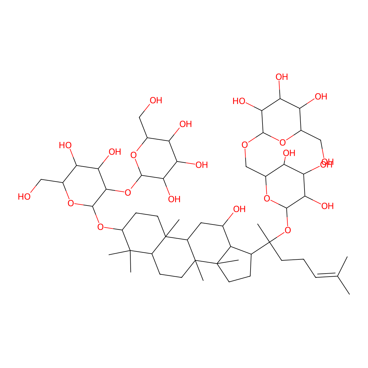 Ginsenoside Rb1 molecular structure, CAS 41753-43-9