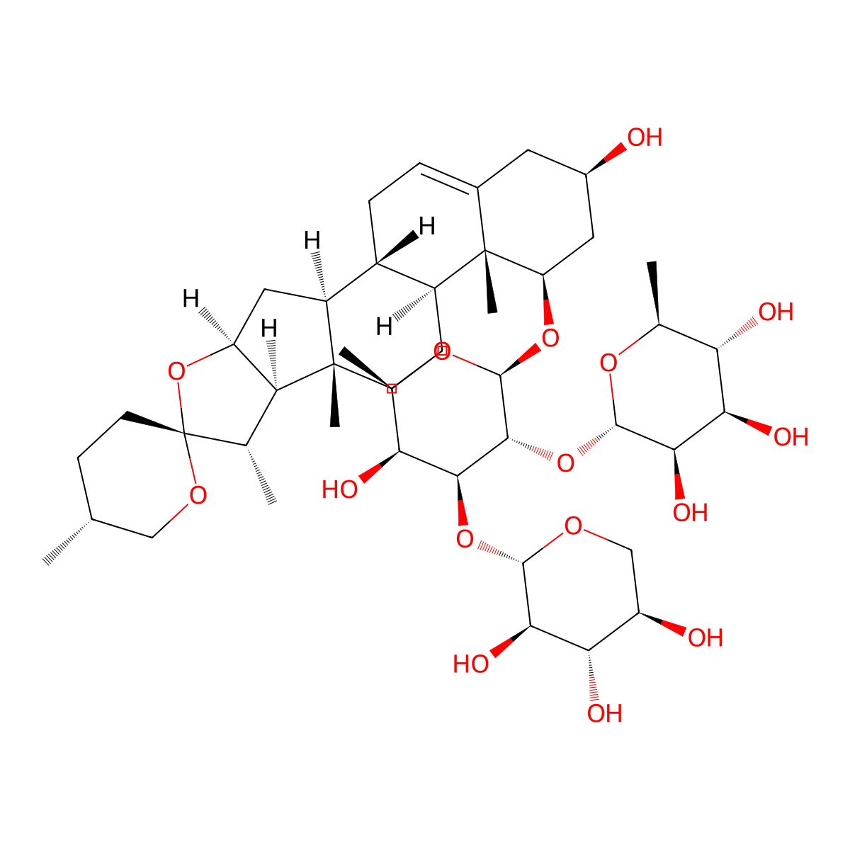 Ophiopogonin D' molecular structure, CAS 41753-55-3