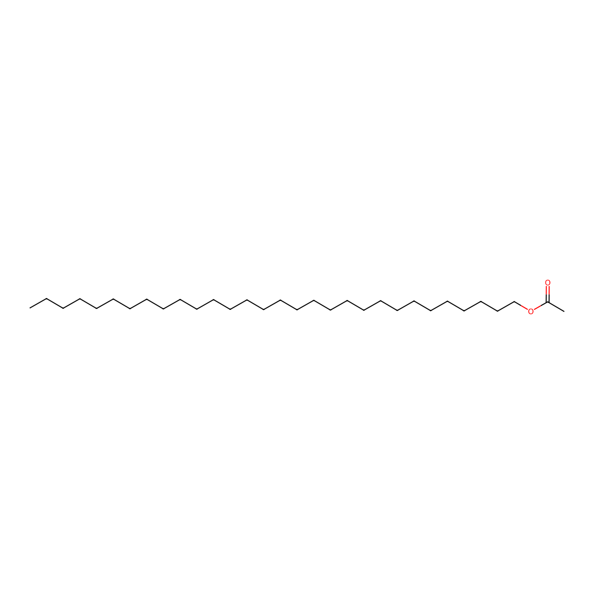 1-Triacontanol, acetate molecular structure, CAS 41755-58-2