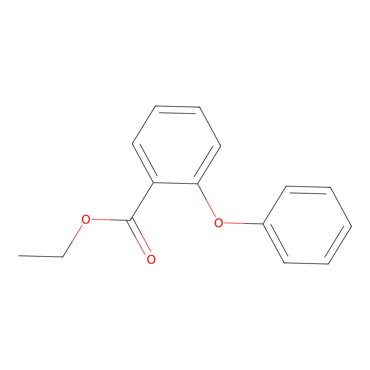 Ethyl 2-phenoxybenzoate molecular structure, CAS 41755-76-4