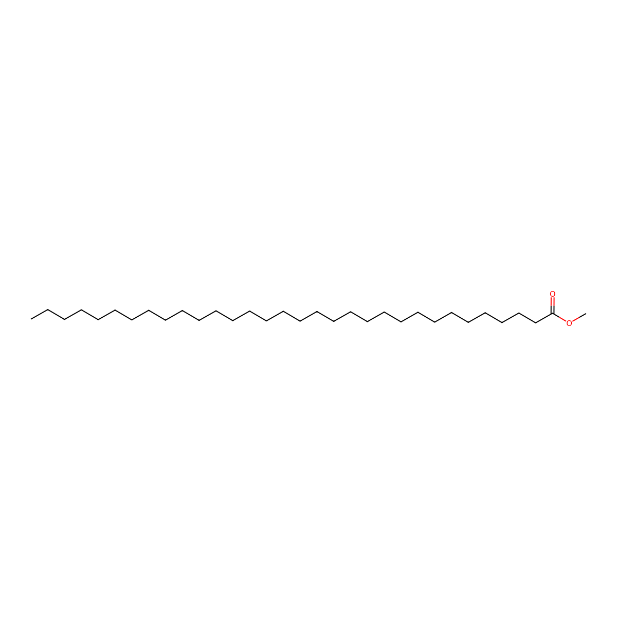 Methyl dotriacontanoate molecular structure, CAS 41755-79-7