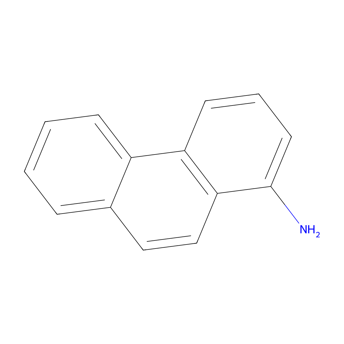 1-Phenanthrenamine molecular structure, CAS 4176-53-8