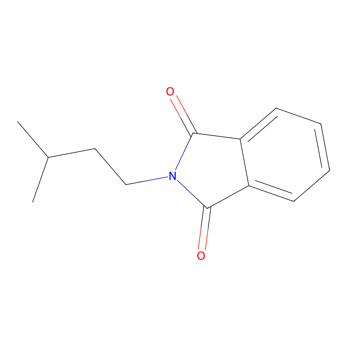 2-(3-Methylbutyl)-1H-isoindole-1,3(2H)-dione molecular structure, CAS 41764-14-1
