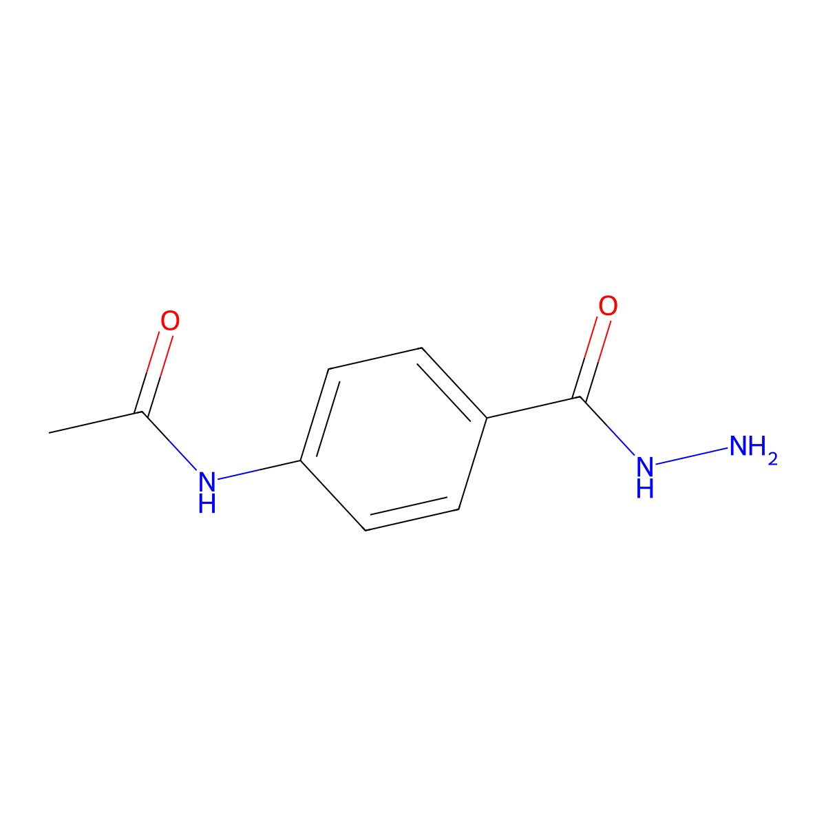 N-[4-(hydrazinecarbonyl)phenyl]acetamide molecular structure, CAS 41764-73-2