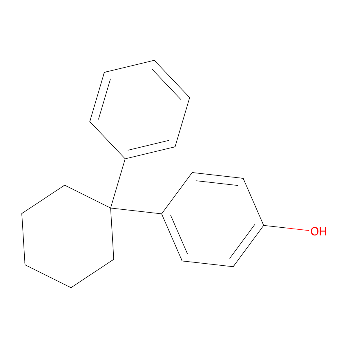 4-(1-Phenylcyclohexyl)phenol molecular structure, CAS 41768-83-6