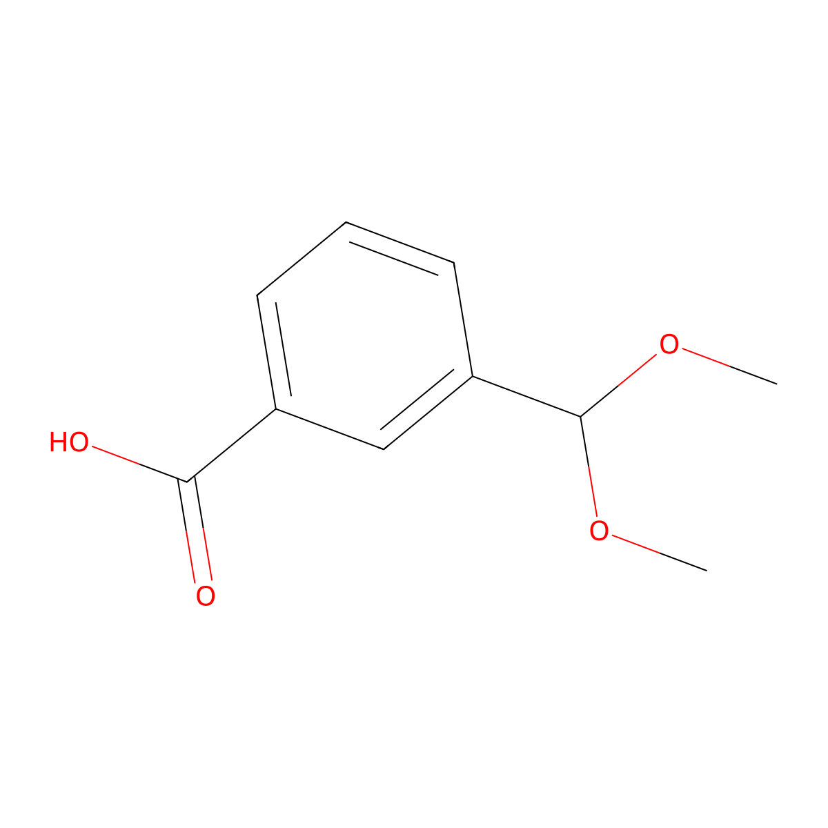 3-(Dimethoxymethyl)benzoic acid molecular structure, CAS 417698-66-9