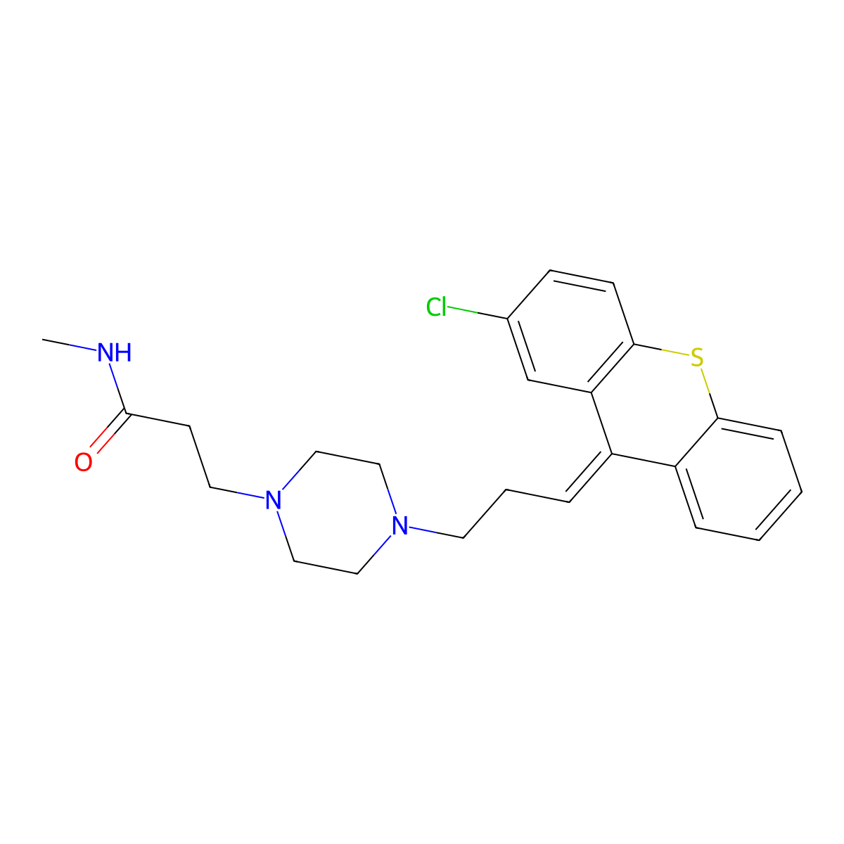 Clothixamide molecular structure, CAS 4177-58-6