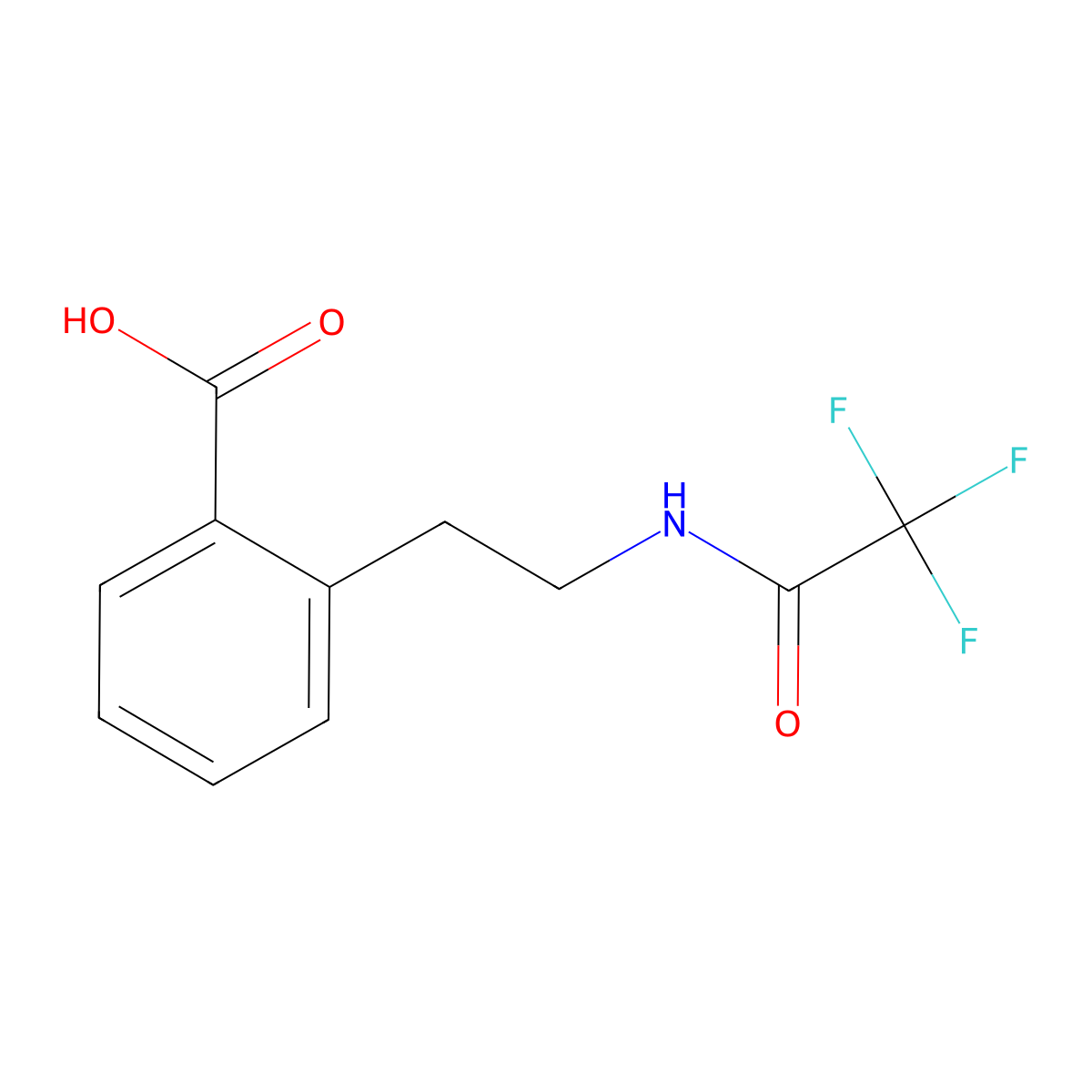 2-[2-(Trifluoroacetamido)ethyl]benzoic acid molecular structure, CAS 417705-76-1