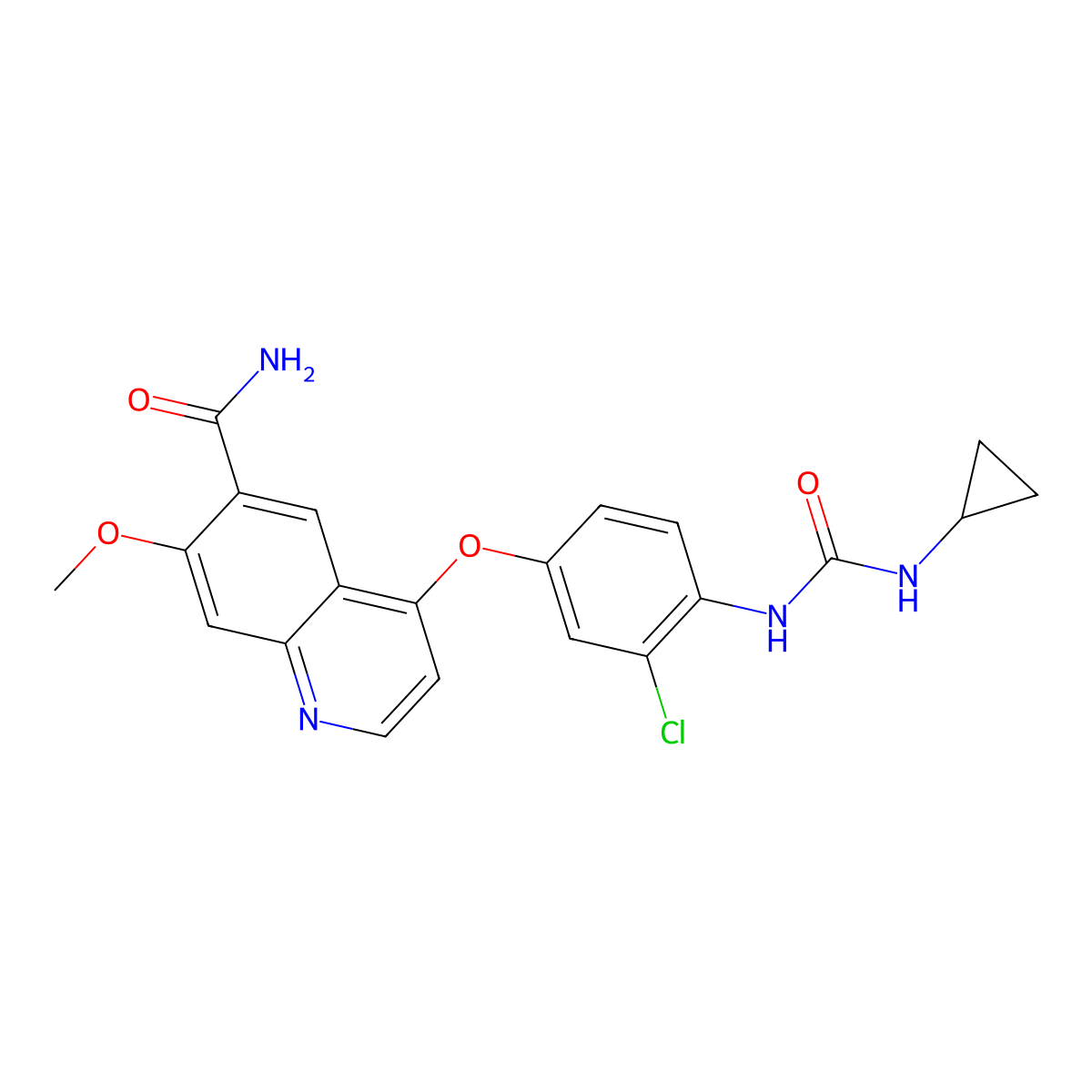 Lenvatinib molecular structure, CAS 417716-92-8