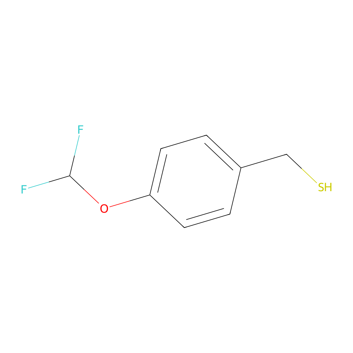 4-(Difluoromethoxy)benzyl mercaptan molecular structure, CAS 41772-08-1