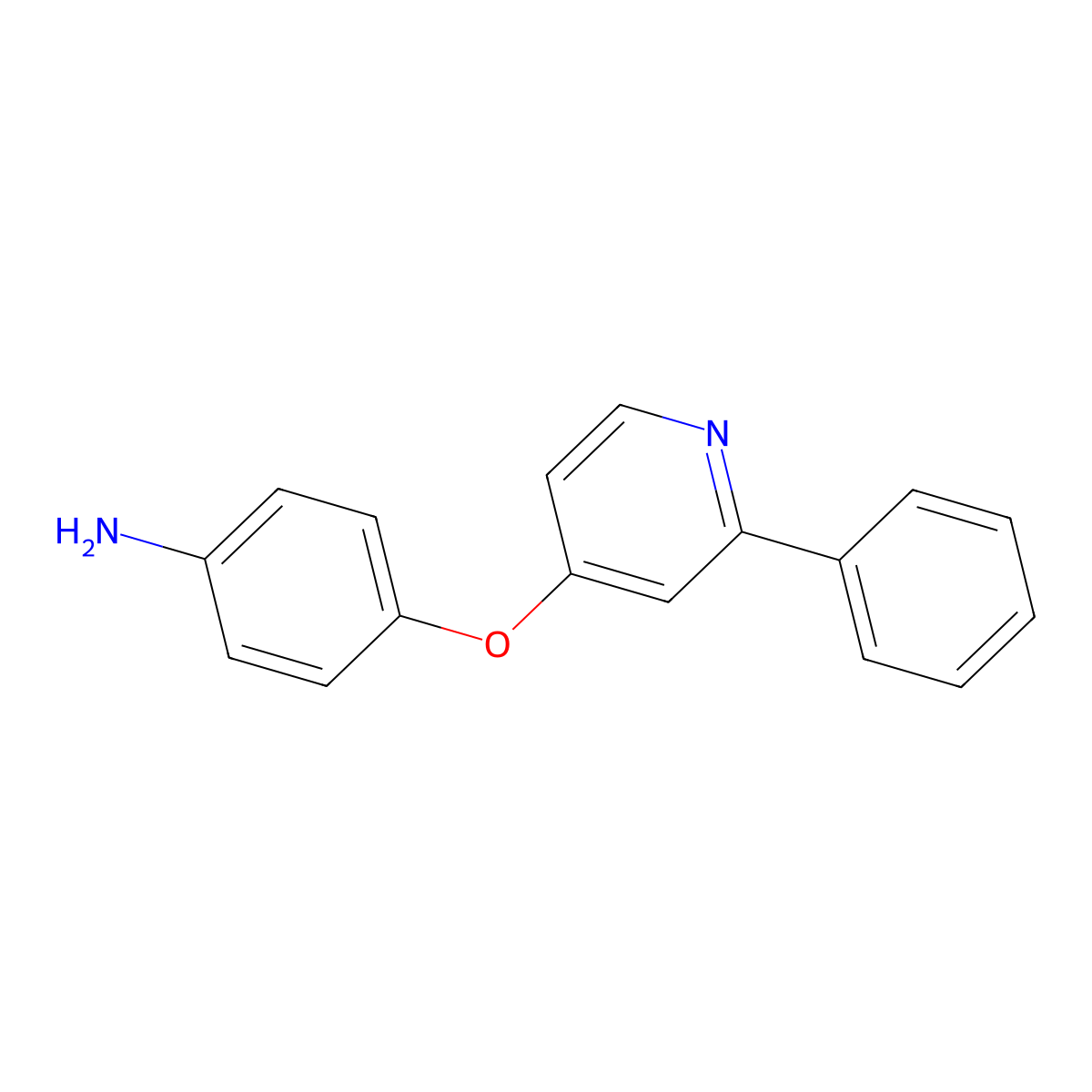 4-(2-Phenylpyridin-4-yl)oxyaniline molecular structure, CAS 417721-23-4