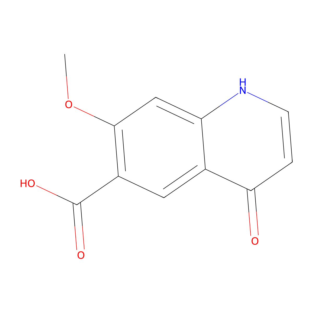 7-Methoxy-4-oxo-1,4-dihydroquinoline-6-carboxylic acid molecular structure, CAS 417721-34-7