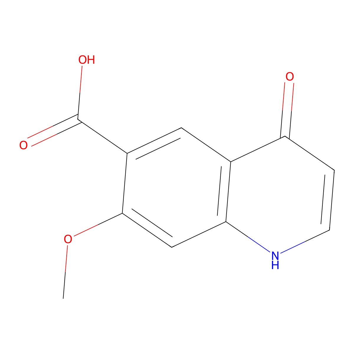 7-Methoxy-4-oxo-1,4-dihydroquinoline-6-carboxylic acid molecular structure, CAS 417721-34-7
