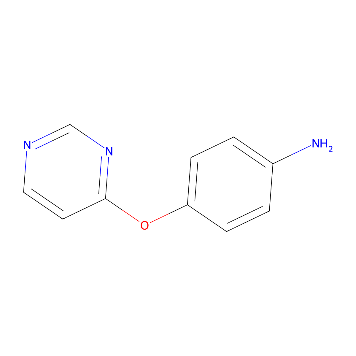 4-(Pyrimidin-4-yloxy)aniline molecular structure, CAS 417724-74-4