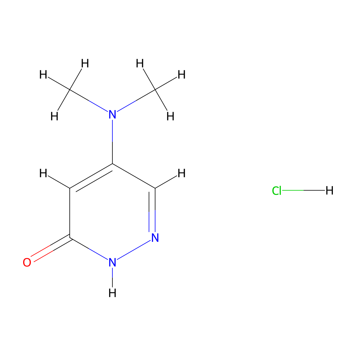 5-(Dimethylamino)pyridazin-3(2H)-one hydrochloride molecular structure, CAS 41773-19-7