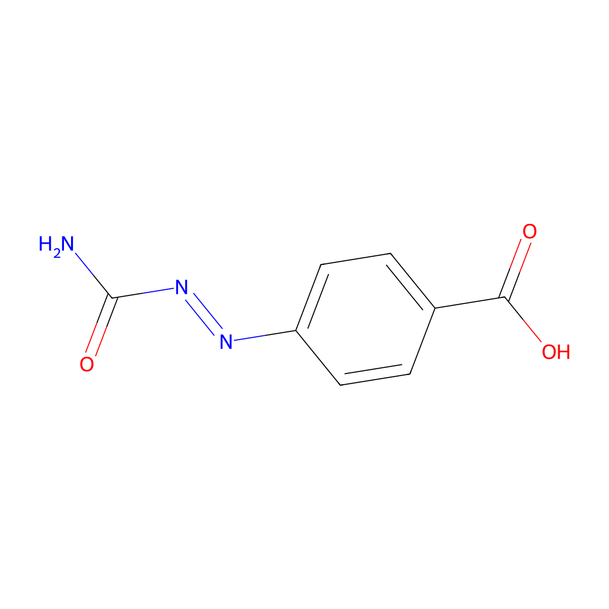 4-[(Carbamoylimino)amino]benzoic acid molecular structure, CAS 41779-98-0