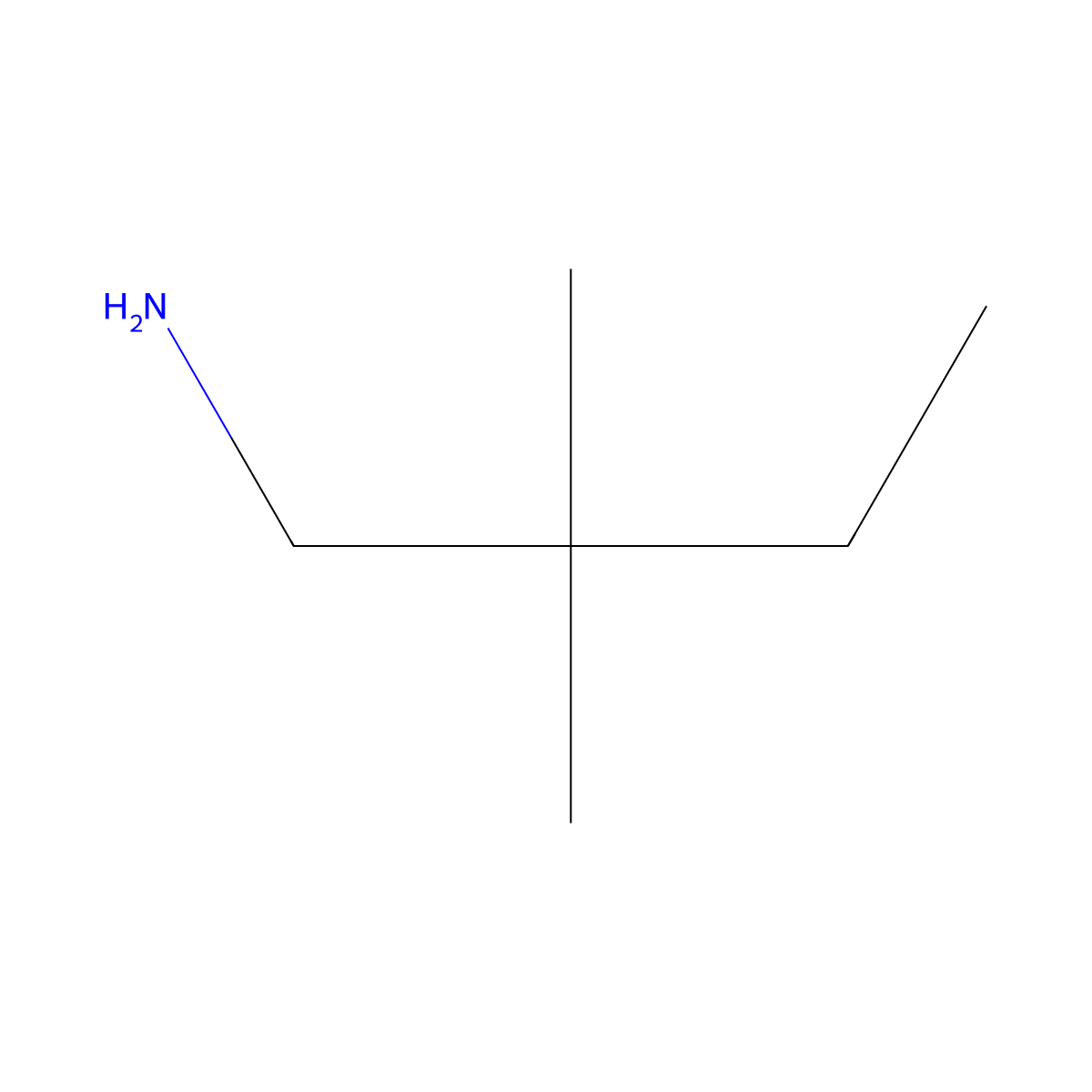 2,2-Dimethylbutan-1-amine molecular structure, CAS 41781-17-3