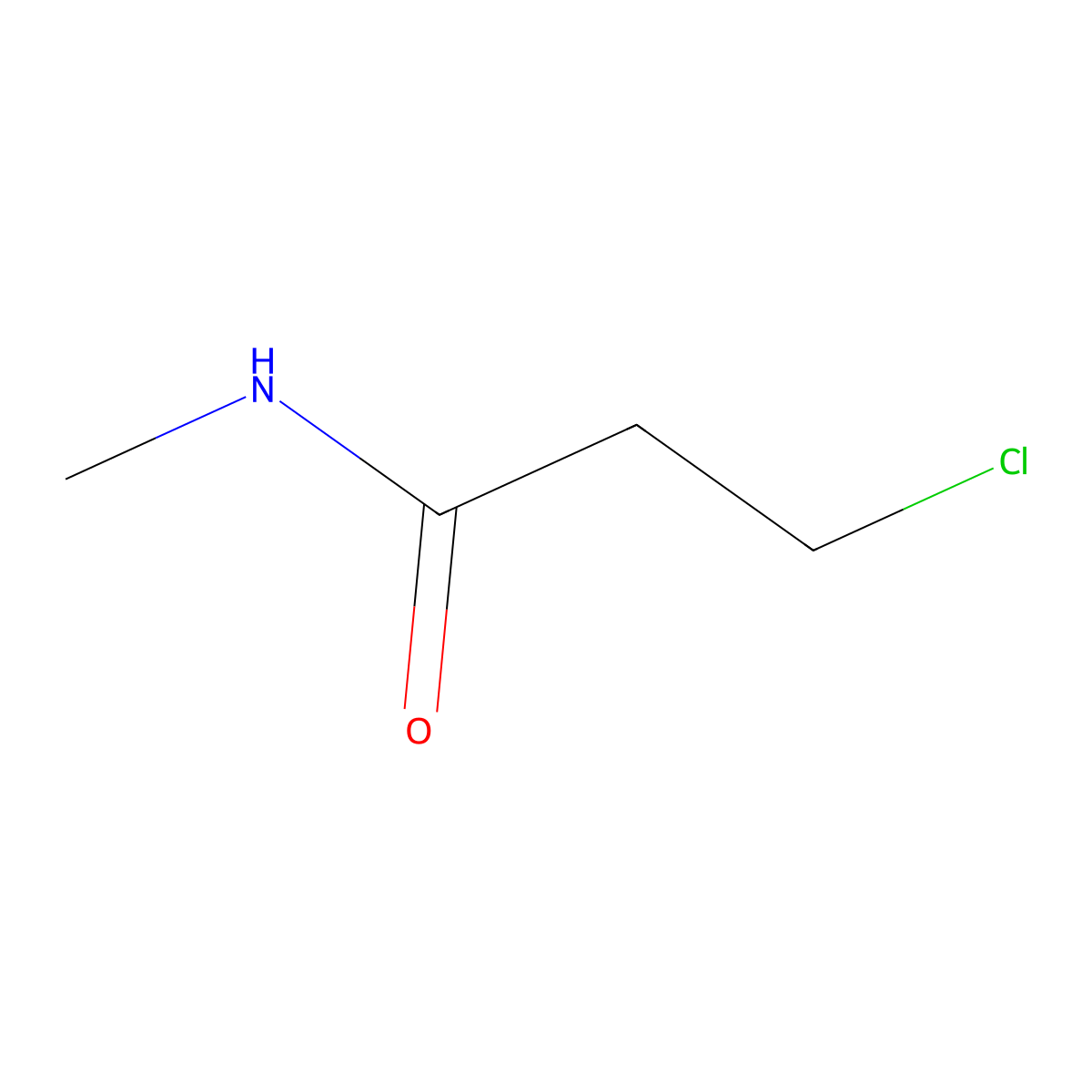 3-Chloro-N-methylpropanamide molecular structure, CAS 41789-28-0
