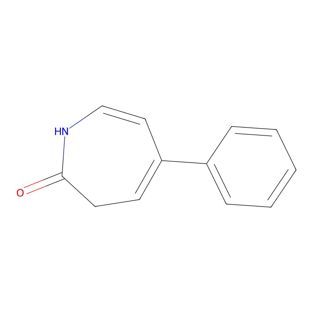 5-phenyl-1H-azepin-2(3H)-one molecular structure, CAS 41789-70-2