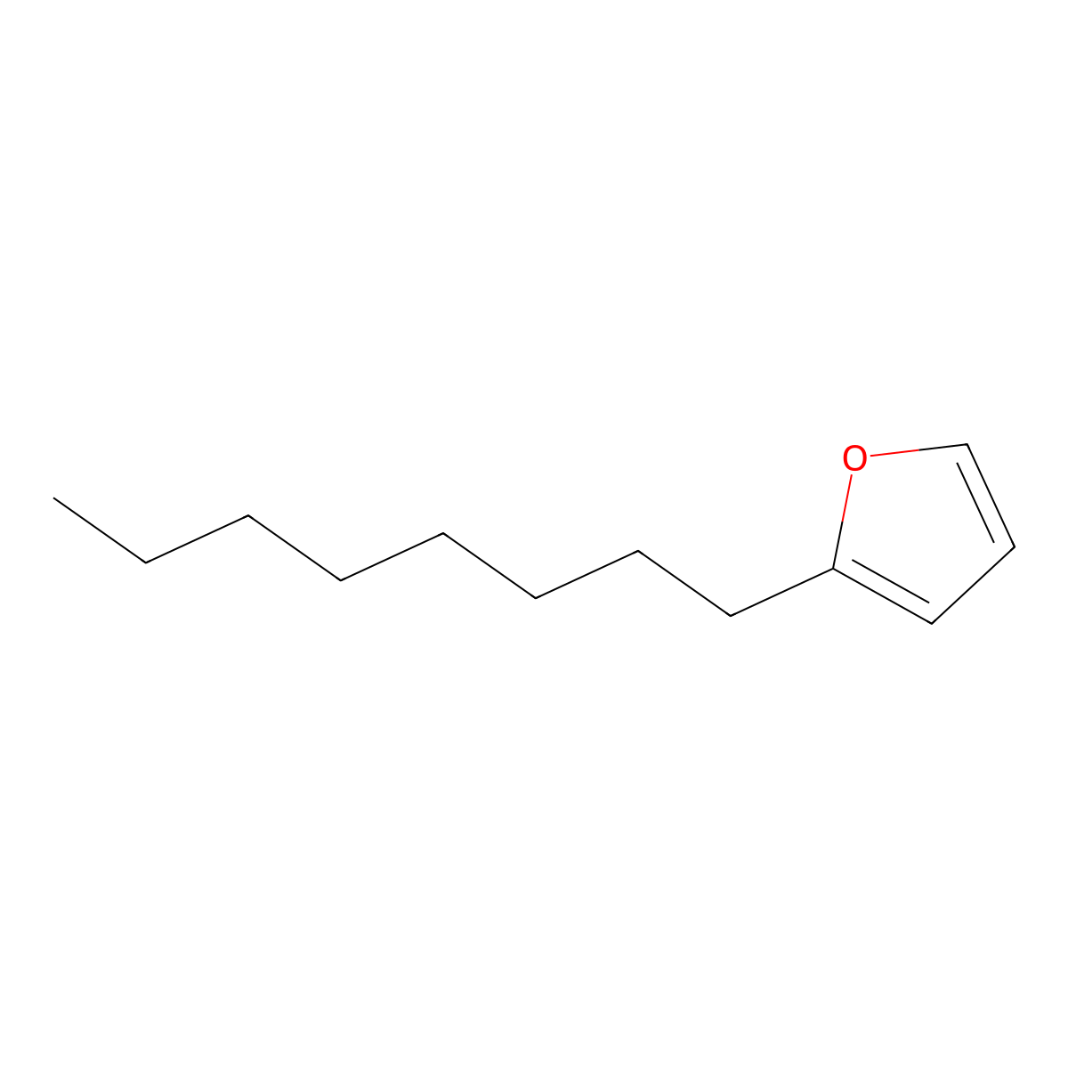 2-Octylfuran molecular structure, CAS 4179-38-8