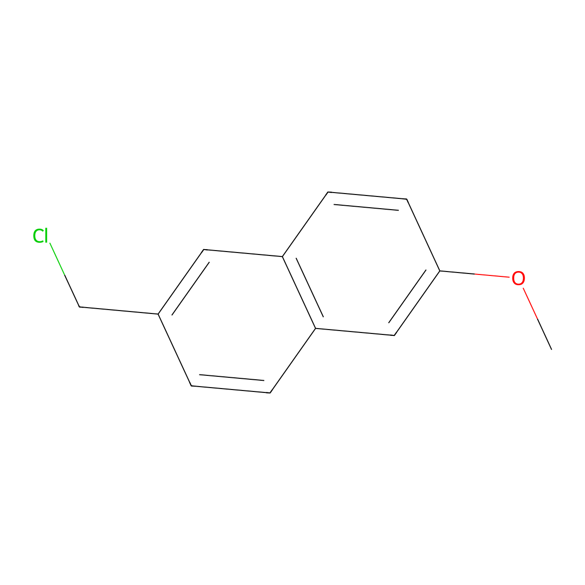 2-(Chloromethyl)-6-methoxynaphthalene molecular structure, CAS 41790-33-4