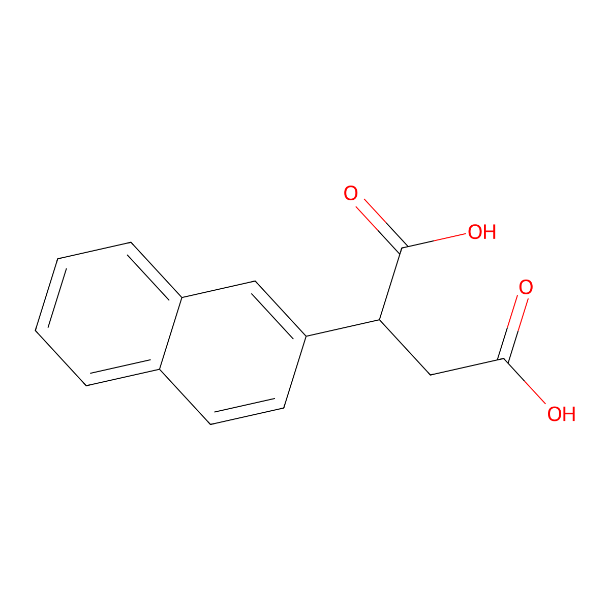 2-(2-Naphthyl)succinic acid molecular structure, CAS 41791-42-8