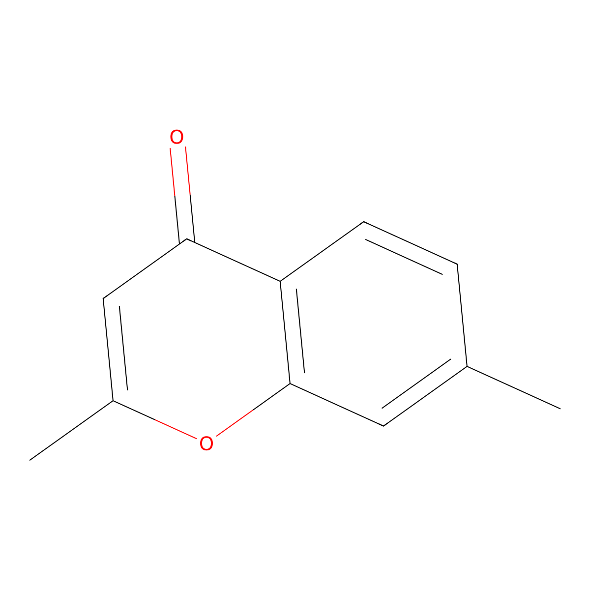 2,7-dimethyl-4H-chromen-4-one molecular structure, CAS 41796-13-8