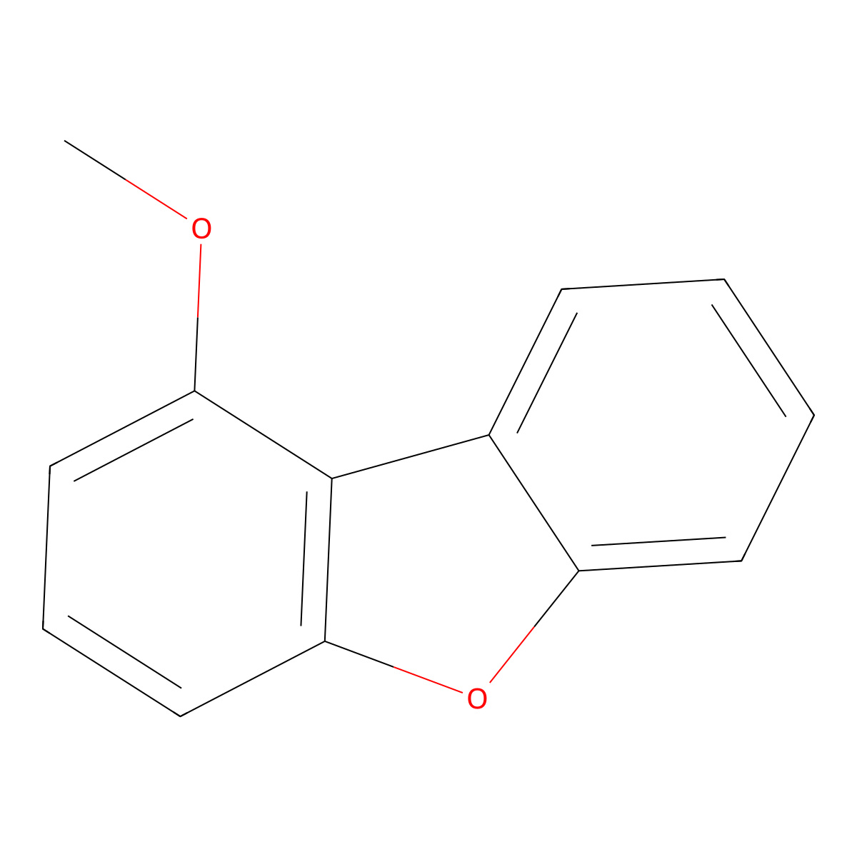 Methoxydibenzofuran molecular structure, CAS 41799-27-3
