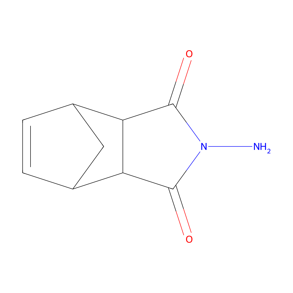 2-Amino-3a,4,7,7a-tetrahydro-4,7-methano-1H-isoindole-1,3(2H)-dione molecular structure, CAS 4180-86-3